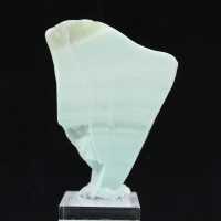 Fatia natural de aragonita verde para decoração