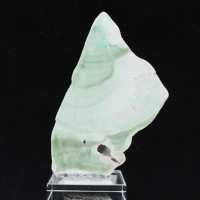 Fatia natural de aragonita verde para decoração