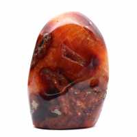 Ornamento médio de cornalina polida - mineral autêntico de Madagascar para interiores