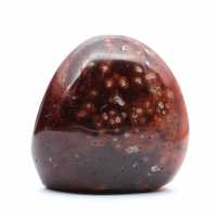 Cornalina polida de Madagascar - Pequena pedra natural para coleção e decoração