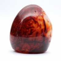 Enfeite muito pequeno de cornalina polida - mineral autêntico de Madagascar (225g)