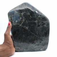 Labradorita polida, ornamento mineral XXL, item de colecionador, Madagascar