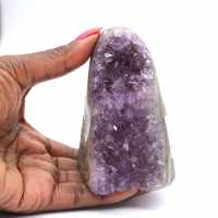 Drusa de Ametista Brasileira: Decoração Mineral de Interiores