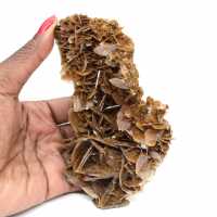 Cristais dourados de barita marroquina Cristais dourados de barita marroquina