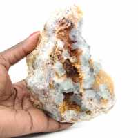 Rocha de fluorita verde: Grande cristal em sua matriz.