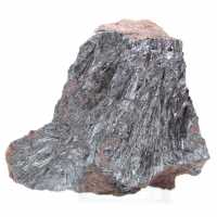 Pequeno ornamento de pirolusita, cristalização