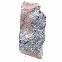 Espécime de pirolusita em rocha hospedeira, Coleção