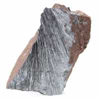 Ornamento de cristal de pirolusita, pedra natural