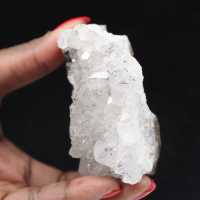 Quartzo bruto de Marrocos, cristais com inclusões de goethita.