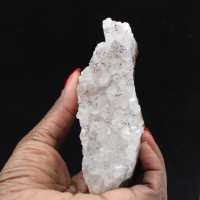 Cristais de quartzo goethita, rocha natural bruta, Marrocos