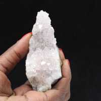 Drusas de quartzo com inclusões de goethita, pedra bruta 130g