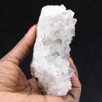 Autêntico quartzo marroquino bruto, cristais de goethita.