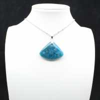 Pingente de Apatita Azul - Espécime Mineralógico de Madagascar