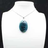 Pingente de Apatita de Madagascar - Cristal Natural Denso