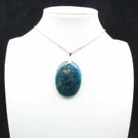 Pingente grande de apatita de Madagascar - Espécime de 19g