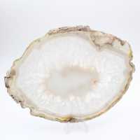 Fatia de calcedônia listrada