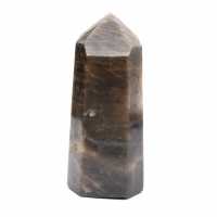 Prisma regular em microclina - Pedra da Lua Negra para vitrine