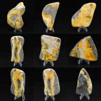Jaspe Bumblebee, pedra natural, exemplar compacto
