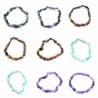 Pulseira de obsidiana de neve
