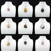 Pingente de gota de jaspe imperial