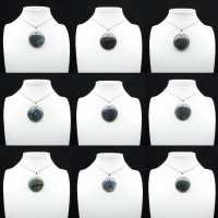 Pingente redondo de labradorita