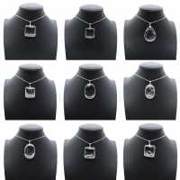 Pingente de quartzo polido