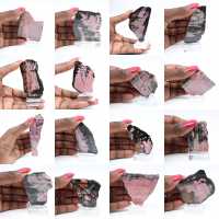 Fatia de rodonita polida qualidade para decoração