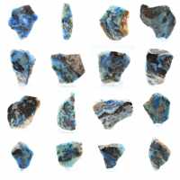 Fatia de azurita malaquita para coleção mineral