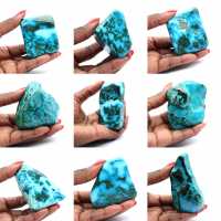 Pedra polida no Congo Crisocola