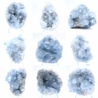 Geodo celestita azul, formação natural de Madagascar