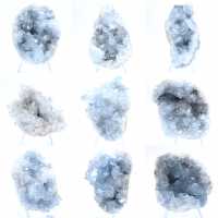 Geodo celestita azul, formação natural de Madagascar