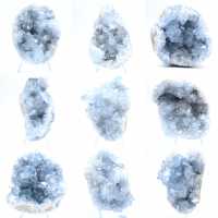 Geodo celestita azul, formação natural de Madagascar Geodo celestita azul, formação natural de Madagascar