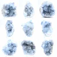 Geodo celestita azul, formação natural de Madagascar Geodo celestita azul, formação natural de Madagascar