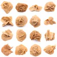 Pequena Rosa do Deserto de Marrocos: fragmento geológico natural