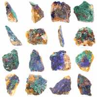 Azurita Malaquita em estado bruto Azurita Malaquita em estado bruto