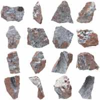 Pirolusita, espécime autêntico em matriz