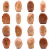 Decoração de pedra da lua rosa de microline Decoração de pedra da lua rosa de microline