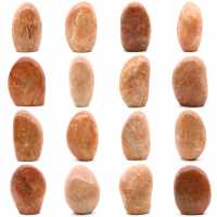 Decoração de pedra da lua rosa de microline