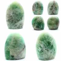 Pedra de fluorita verde polida