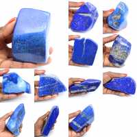 Pedra lapis lazuli polida