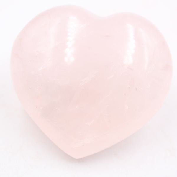 Coração de quartzo rosa