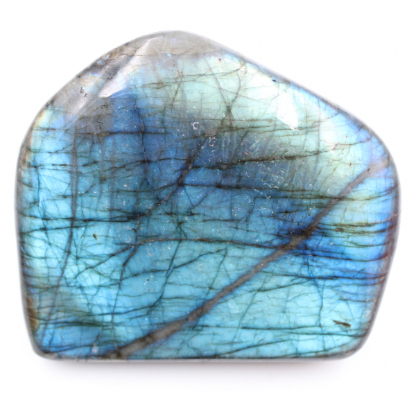 Pedra de labradorita azul de forma livre