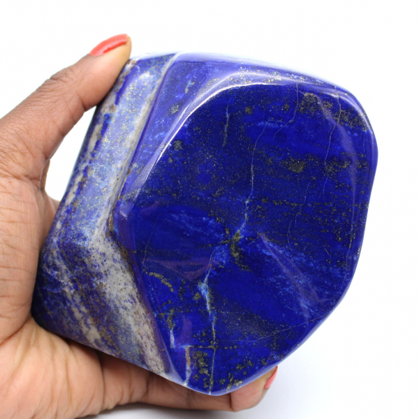 Grande pedra ornamental lapis Lazuli polida