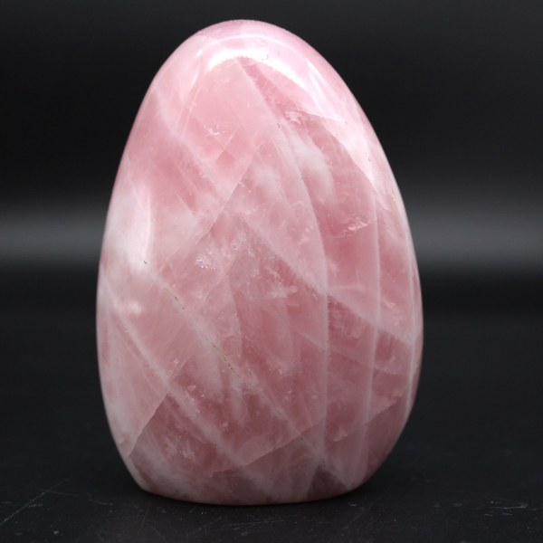 Bloco de quartzo rosa natural polido