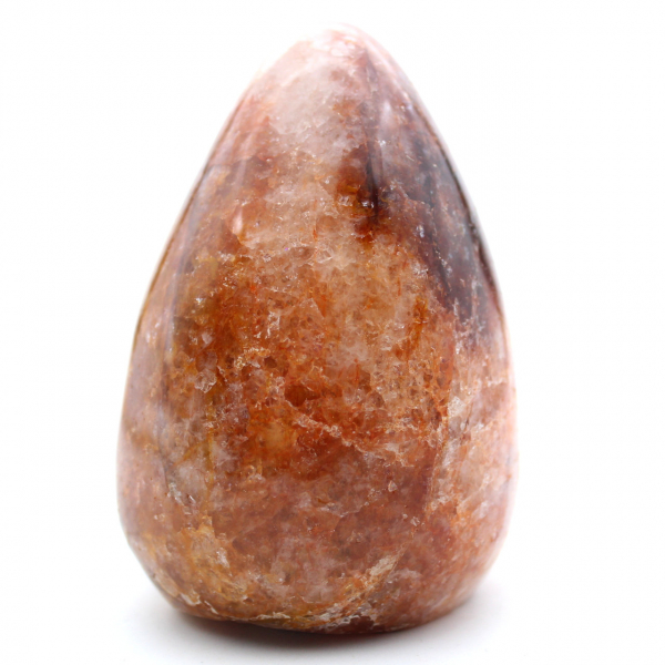 Pedra de quartzo vermelho polido