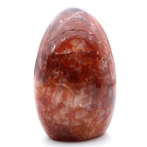 Pedra de quartzo vermelho de forma livre