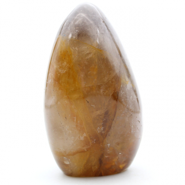 Pedra de quartzo amarelo de forma livre