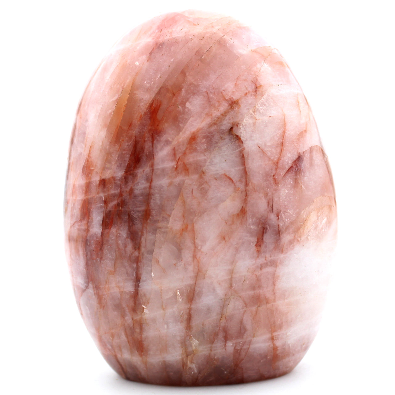 Pedra de quartzo hematoide polida