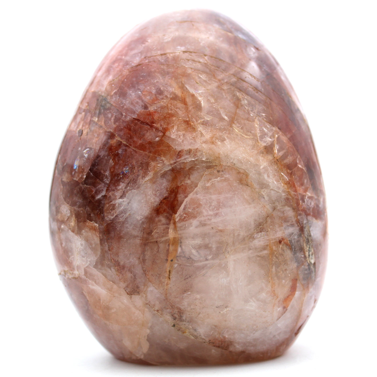 Pedra de quartzo hematóide de forma livre