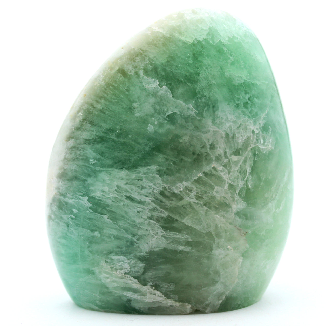 Pedra de fluorita verde de forma livre